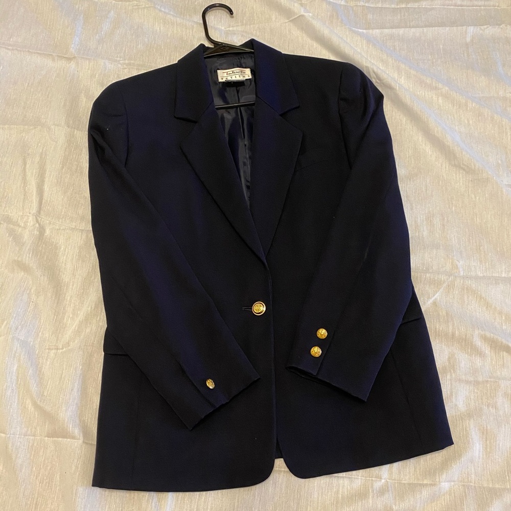 Talbots blue black blazer
